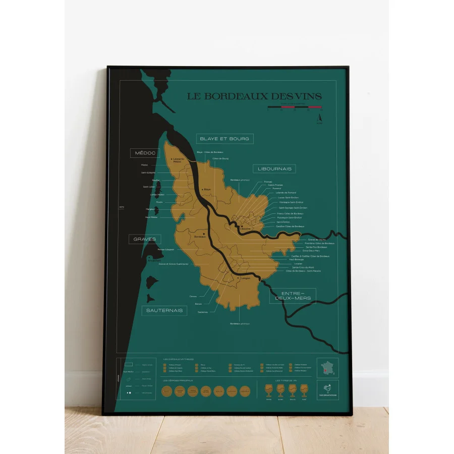 CARTE A GRATTER "LE BORDEAUX DES VINS" CARTE A GRATTER "LE BORDEAUX DES VINS"