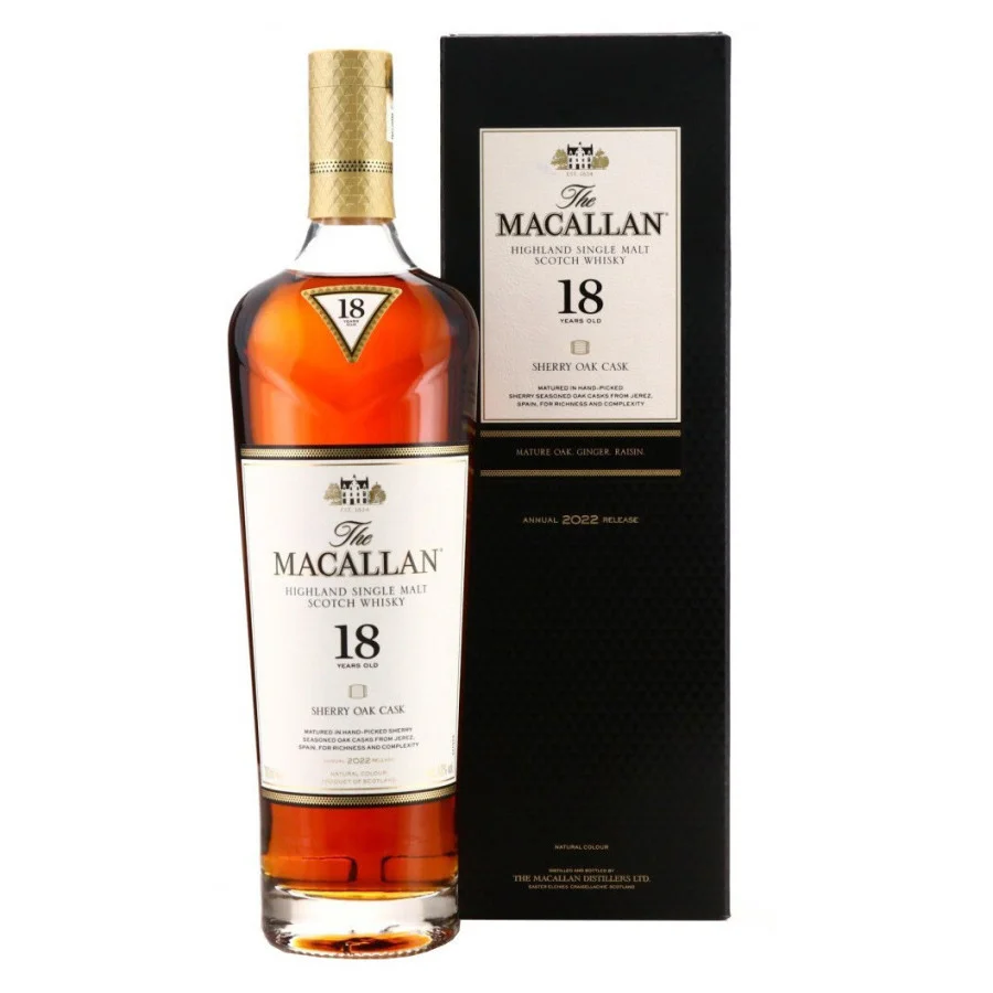 WHISKY MACALLAN 18ANS SHERRY OAK WHISKY MACALLAN 18ANS SHERRY OAK