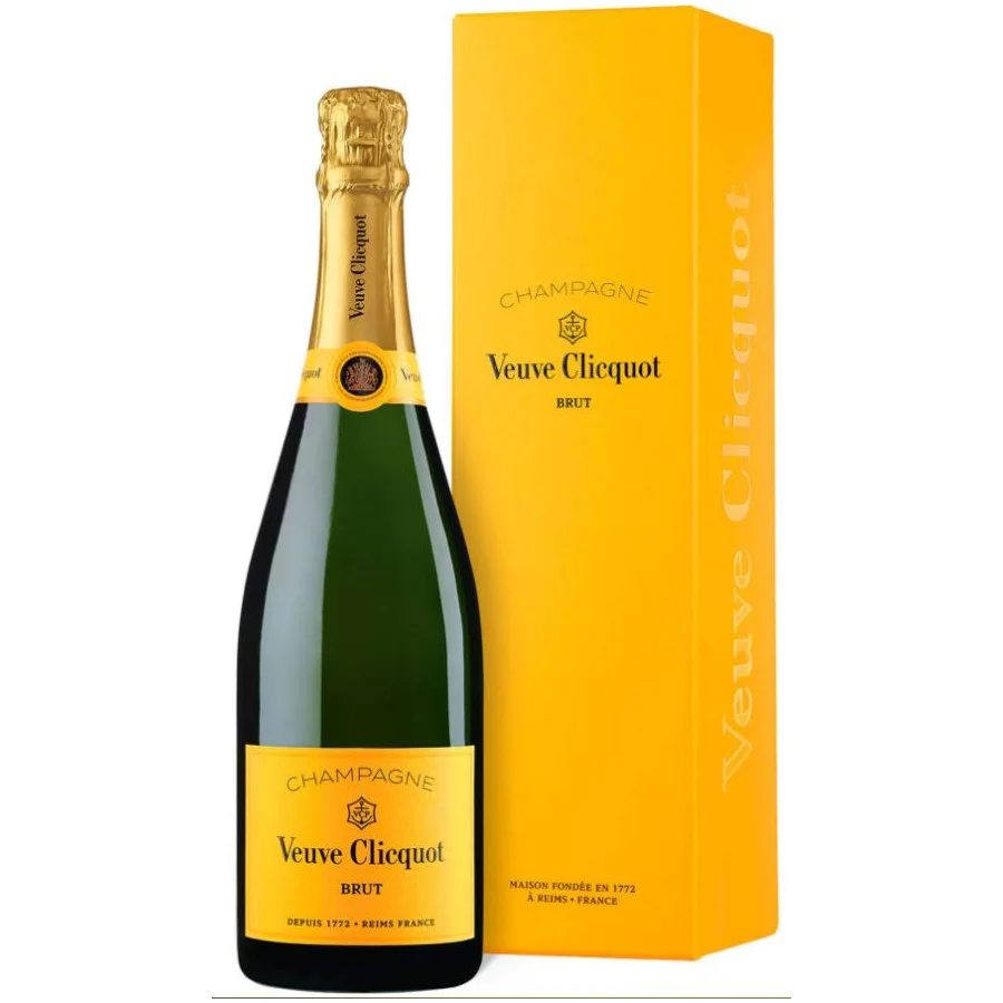 VEUVE CLICQUOT BRUT CARTE JAUNE AVEC ETUI