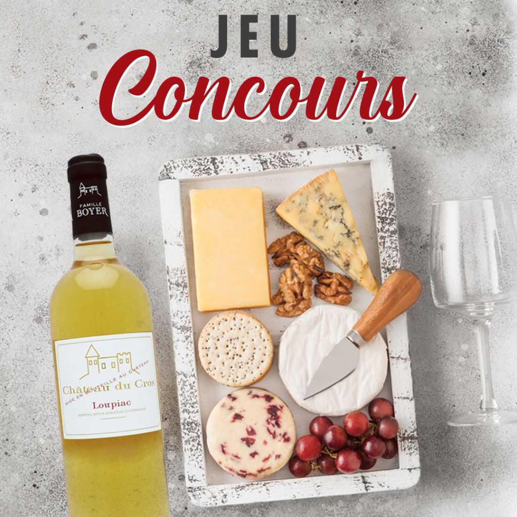 Remportez un accord mets et vins ! 