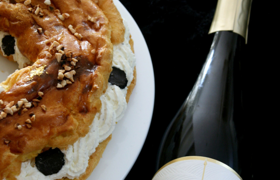Paris-Brest à la crème truffée avec la cuvée Diane by Jacques Lurton