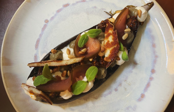 «  Inspiration autour de l’aubergine » du restaurant le Chien de Pavlov